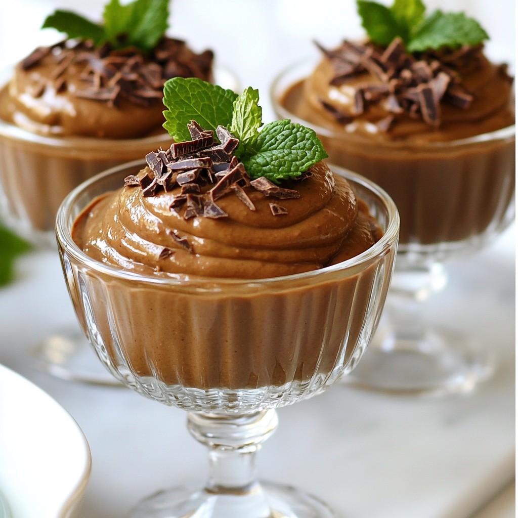 Vegan Chocolate Avocado Mousse Rich and Creamy Treat