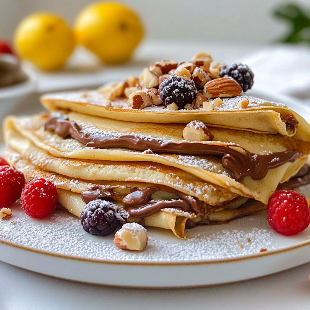 Chocolate Hazelnut Crepes Simple and Delicious Recipe
