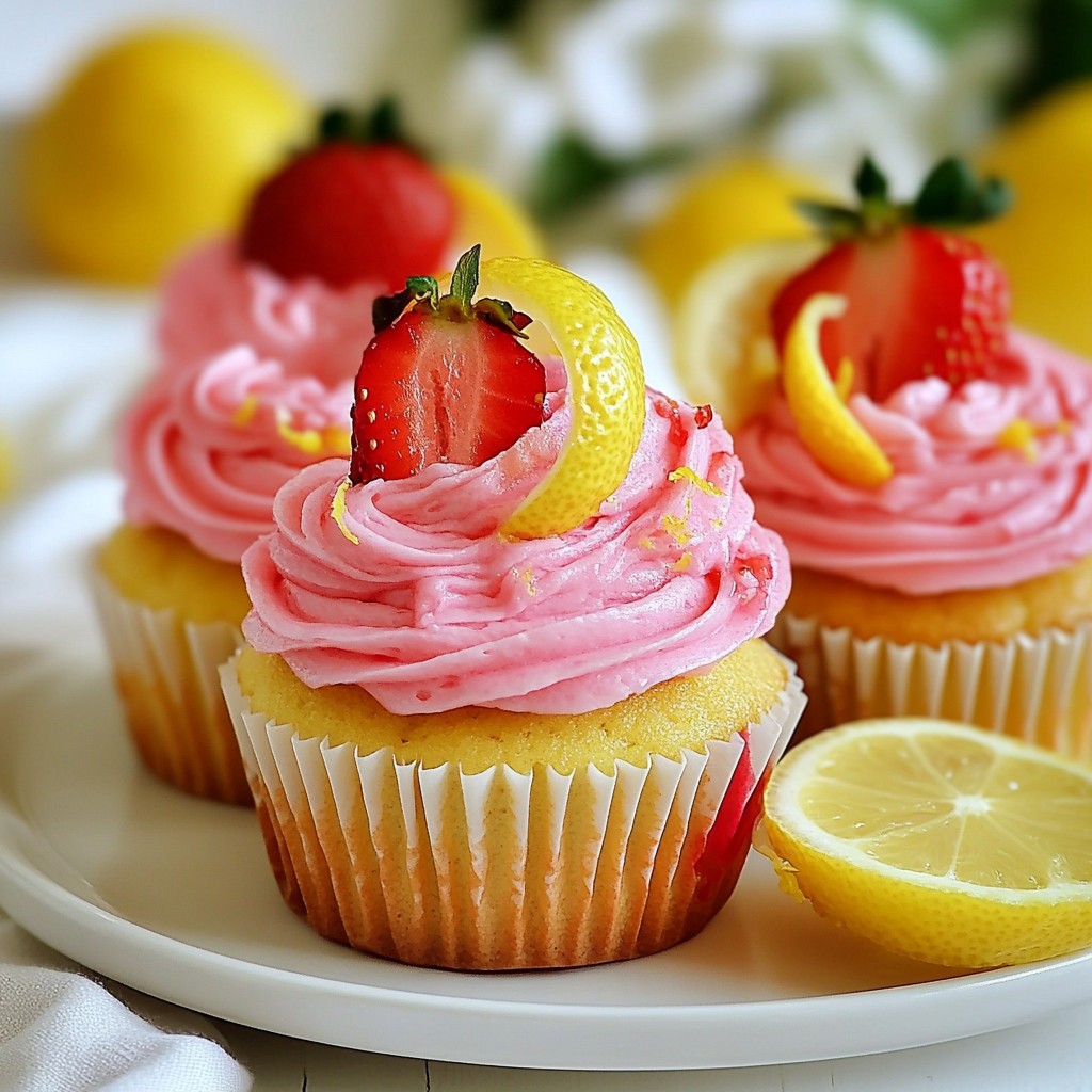 Strawberry Lemonade Cupcakes Fresh and Tasty Delight