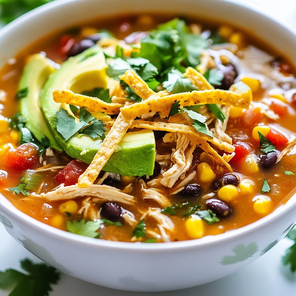 Instant Pot Chicken Tortilla Soup Quick and Easy Recipe
