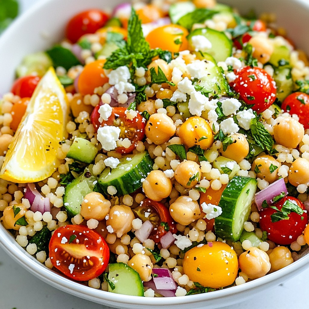 Lemon Herb Couscous Salad Fresh and Flavorful Dish
