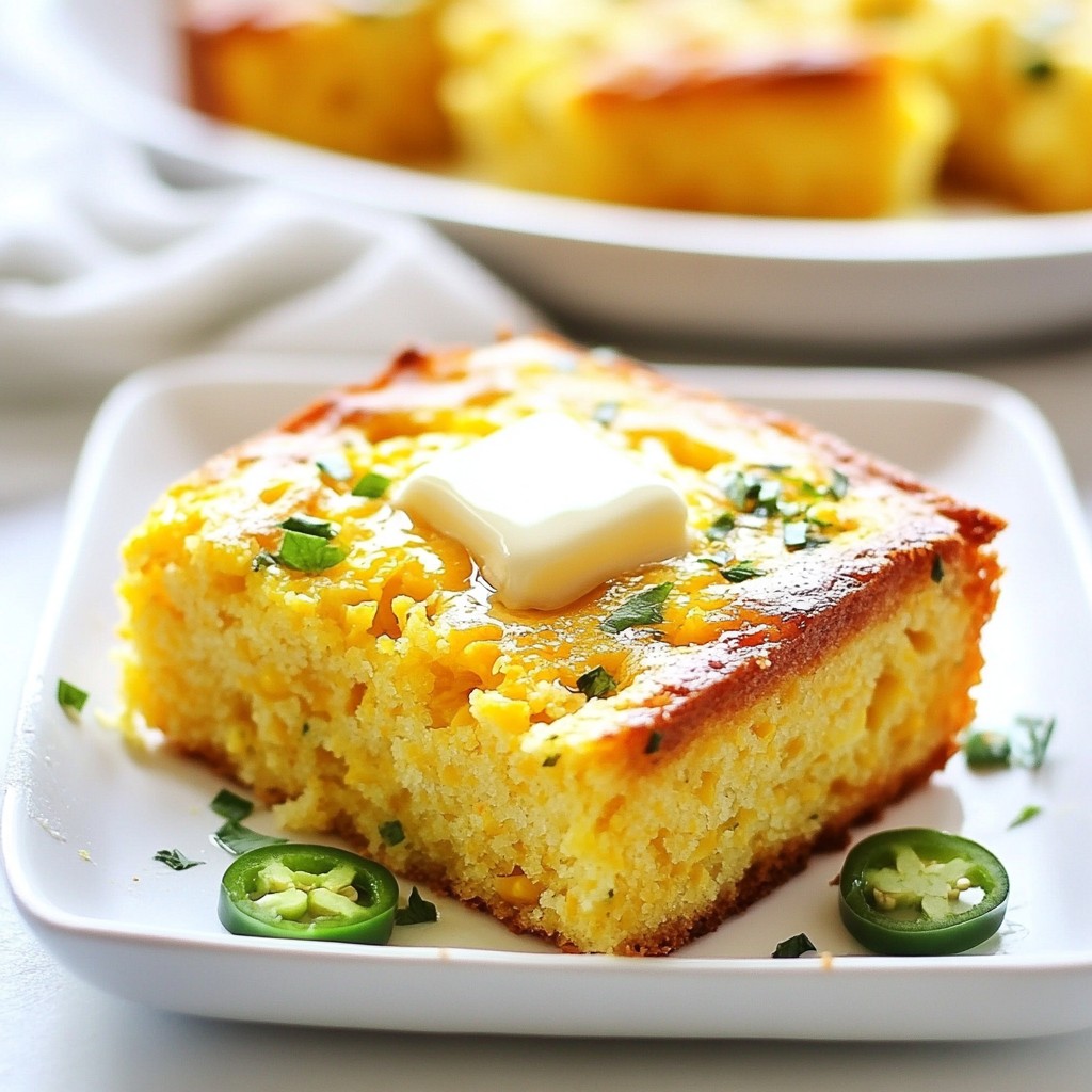 Cheddar Jalapeño Cornbread Flavorful and Simple Recipe
