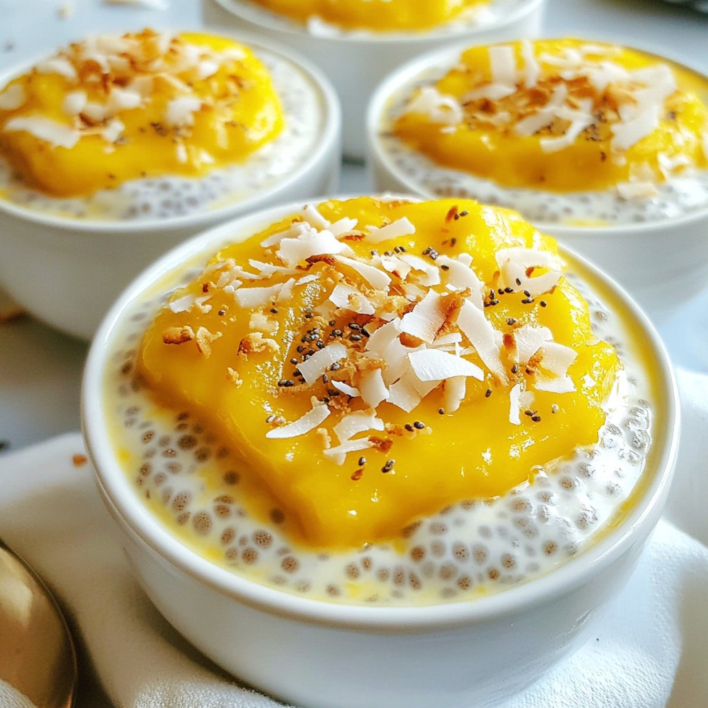 Mango Coconut Chia Pudding Quick and Easy Delight